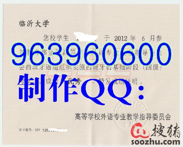 临沂大学西班牙语专业四级证书 西班牙专业八