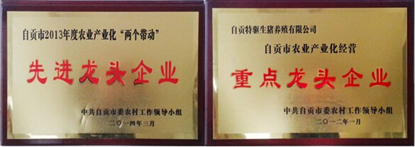 自贡市农业产业化“两个带动”先进龙头企业
