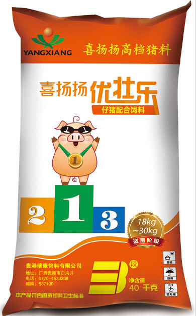 优壮乐——拉骨架,体型长,健康度好 仔猪配合饲料(颗粒料)|广西扬翔